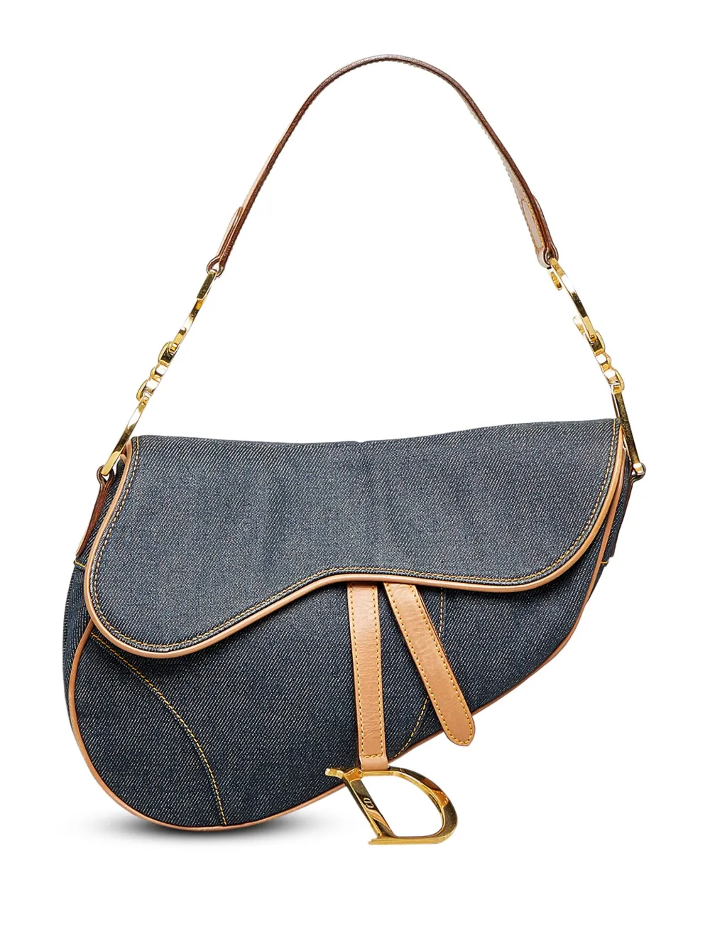 Christian Dior Denim Saddle Bag Farfetch