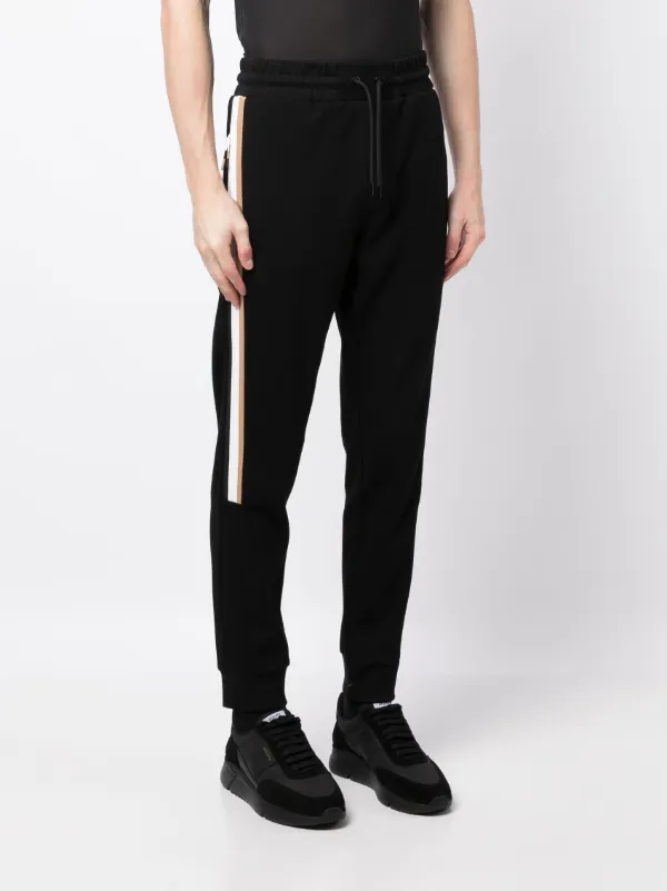 Mens side on sale stripe track pants