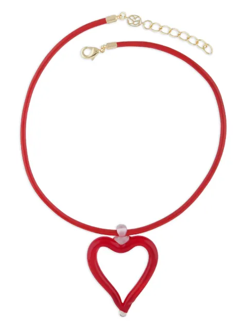 Sandralexandra XL Heart Of Glass cord necklace