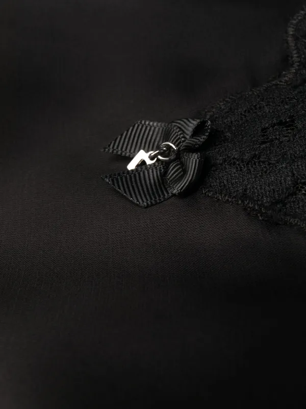 DSQUARED2 レーストリム スリップドレス | ブラック | FARFETCH JP