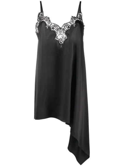 DSQUARED2 lace-trim satin slip dress