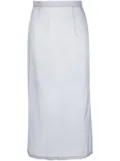 Maison Margiela zip-up midi skirt - Blue