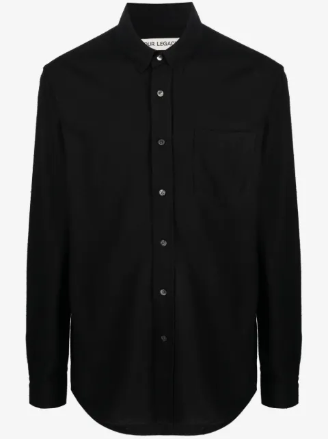 OUR LEGACY long-sleeve silk shirt