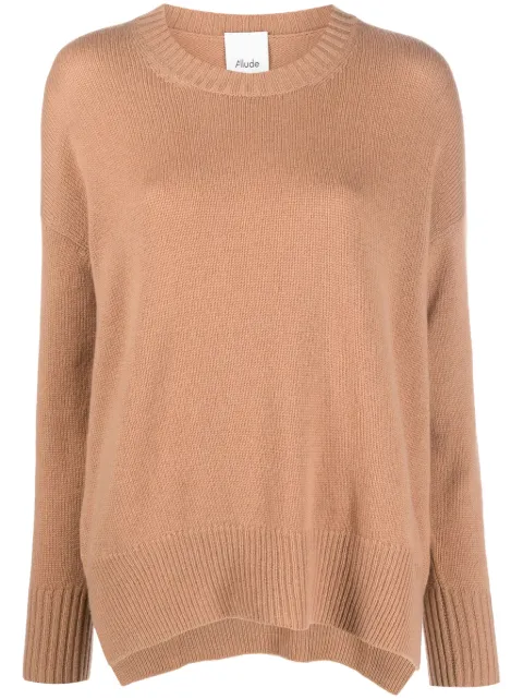 Allude Suéter de cashmere ombros deslocados