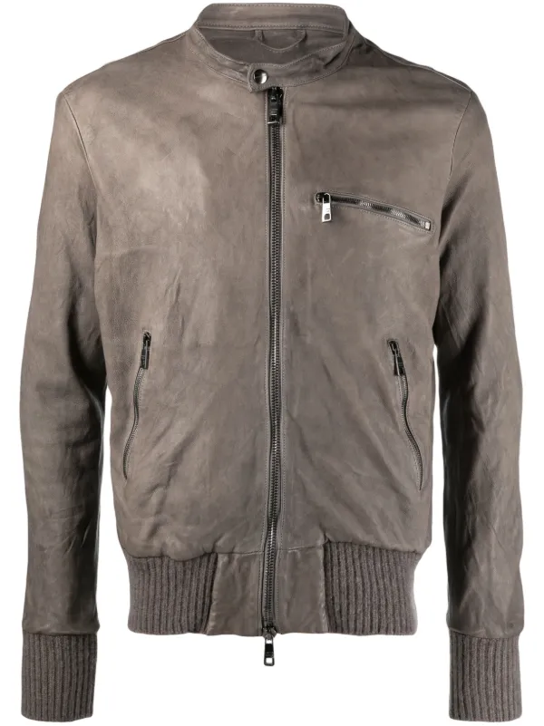 Giorgio Brato multi-pocket Zipped Leather Jacket - Farfetch