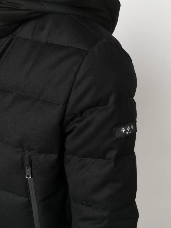 Tatras hooded black down jacket