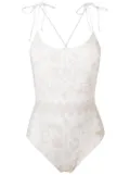 Valentino Garavani geometric-print swimsuit - Neutrals