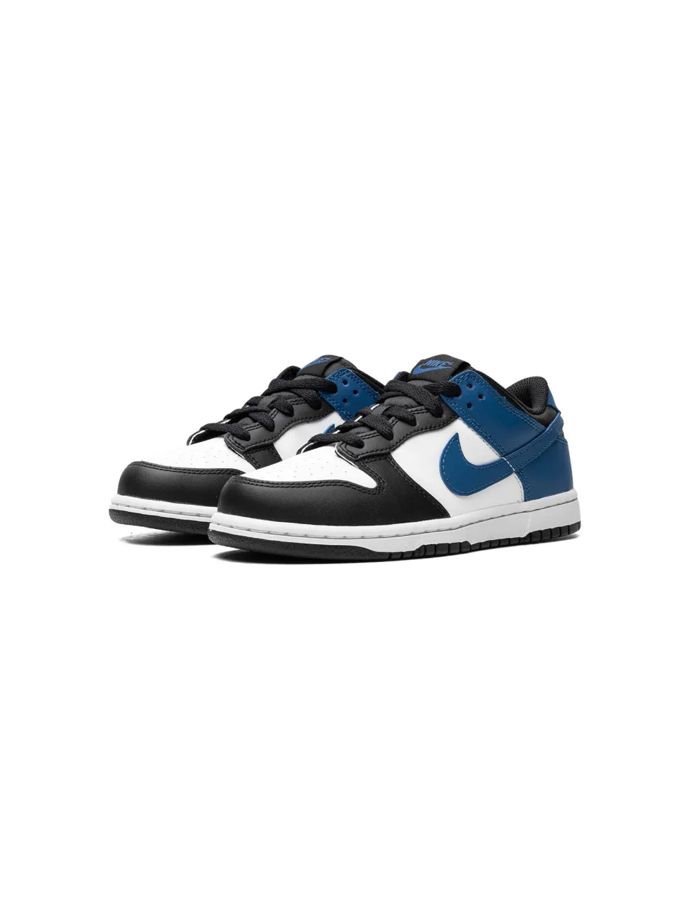 Shop Nike Dunk Low "industrial Blue" Sneakers In Black