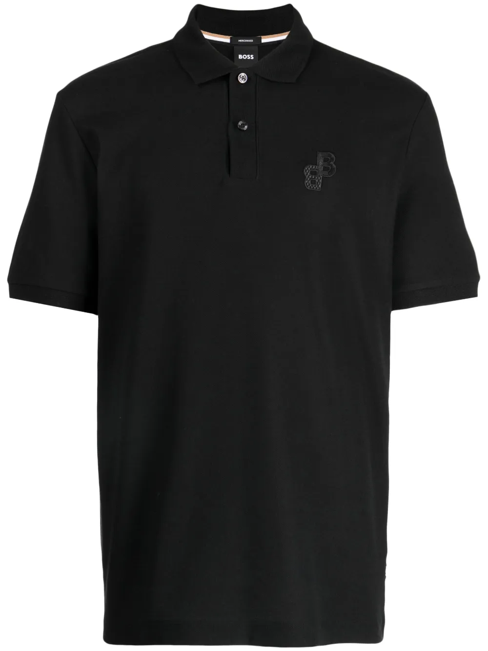 Black burberry outlet polo mens