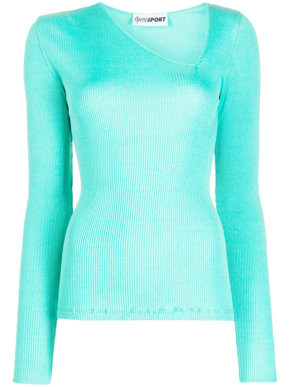 Operasport Eve Recycled Silk Top In Green