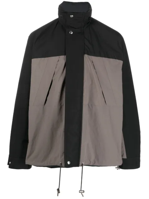 sacai funnel-neck reversible jacket