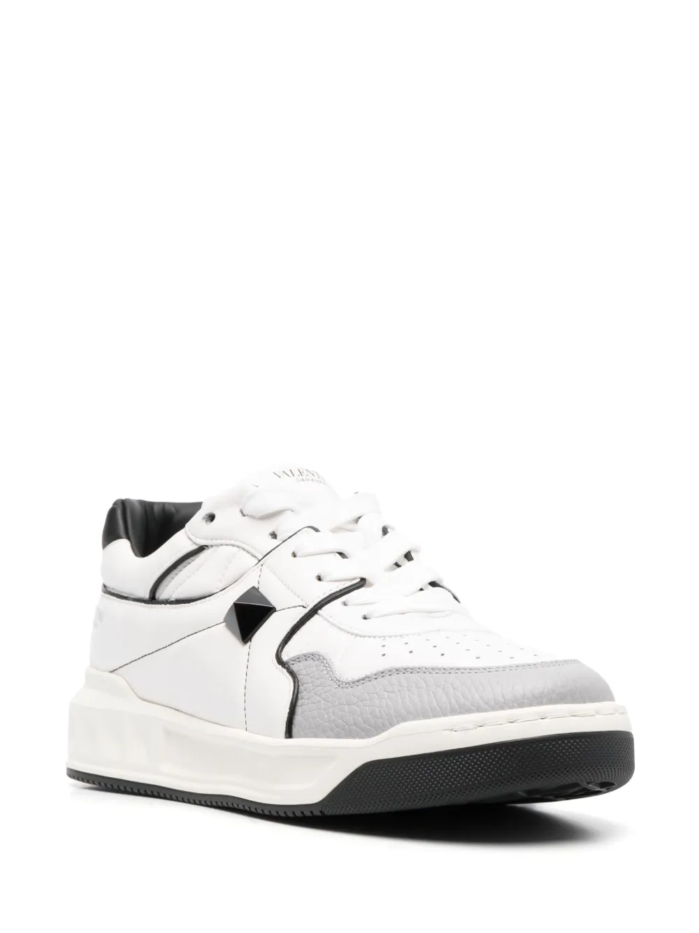 Valentino Garavani One Stud leather sneakers - Wit