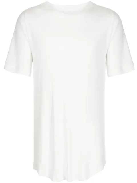 Julius curved-hem cotton T-shirt