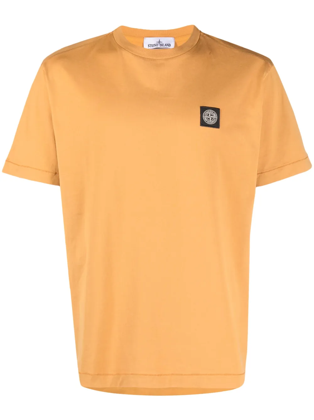 orange stone island t shirt