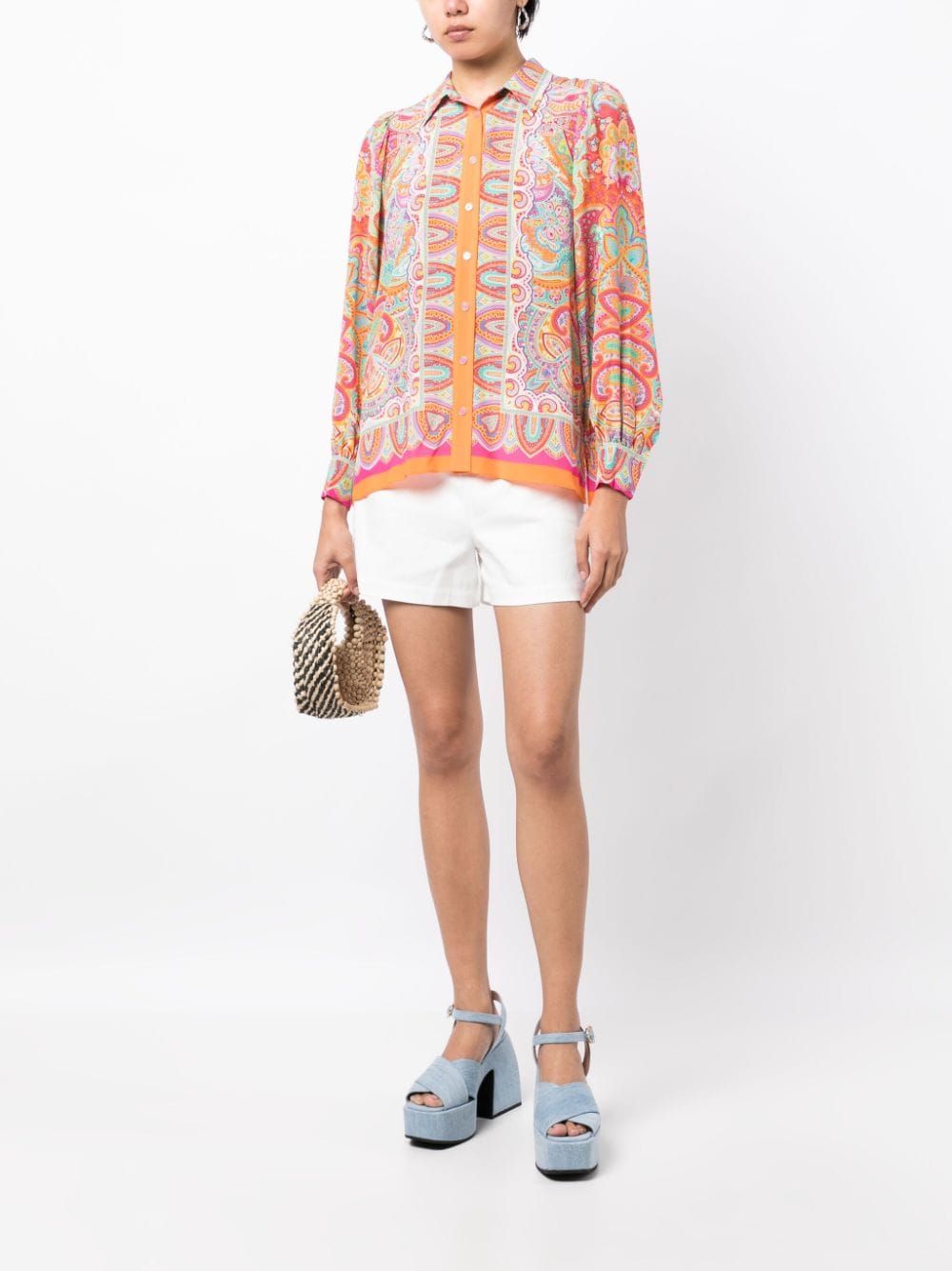 Hale Bob Blouse met paisley-print - Oranje