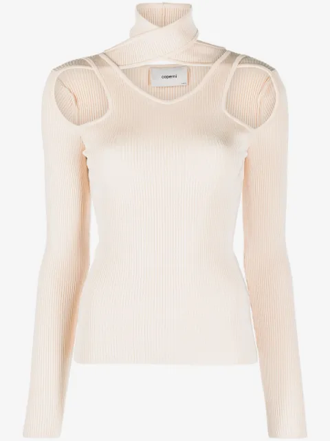 Coperni cut-out ribbed sweater