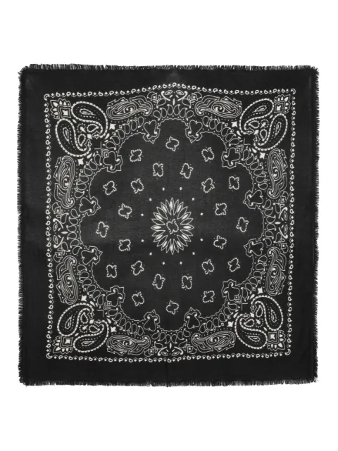 kujten Hachiko paisley-print cashmere scarf