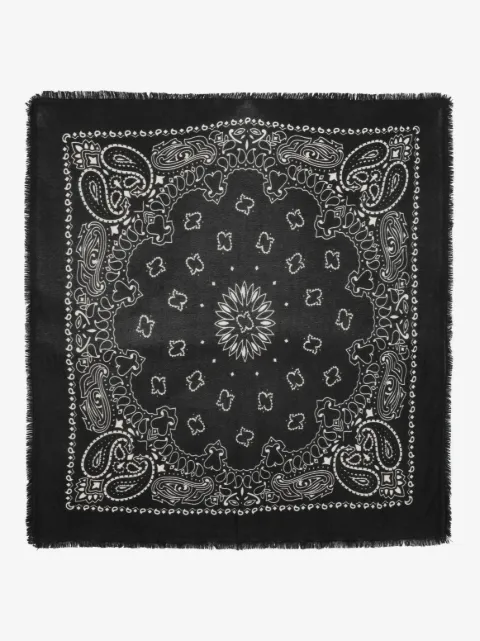 kujten Hachiko paisley-print cashmere scarf