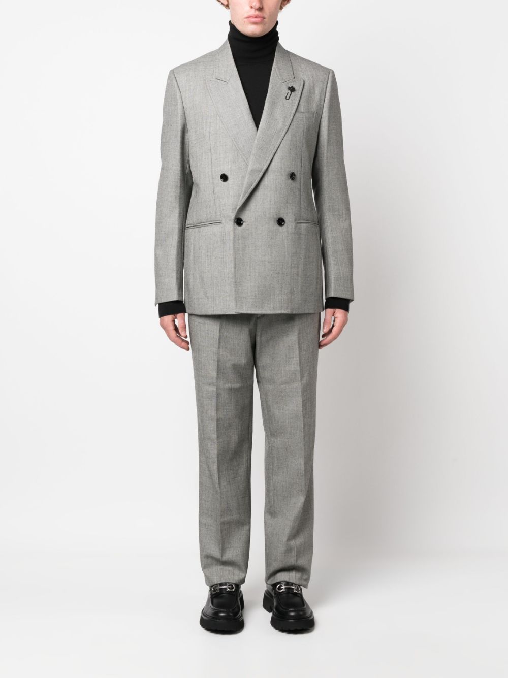 Lardini straight-leg tailored trousers - Grijs