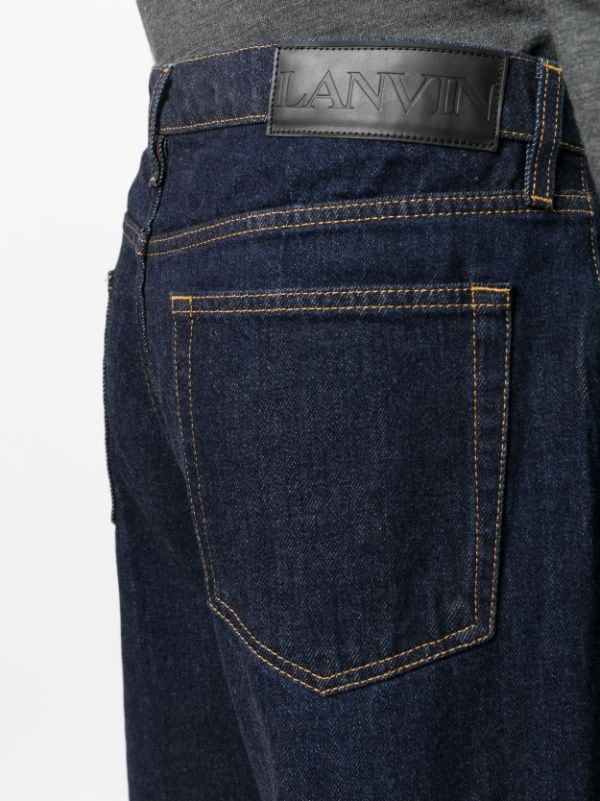Lanvin monogram-pattern straight-leg Jeans - Farfetch