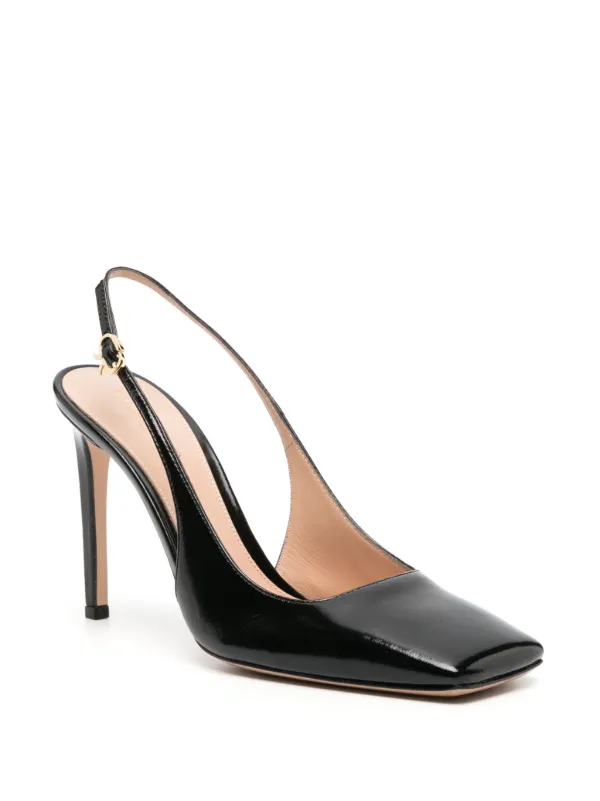 関税,送料無料 Gianvito Rossi スリングバックパンプス Gianvito Rossi スリングバック パンプス | ブラック | FARFETCH JP