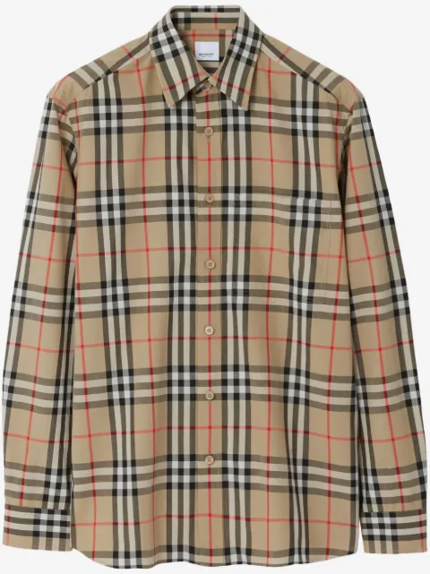 Burberry рубашка в клетку