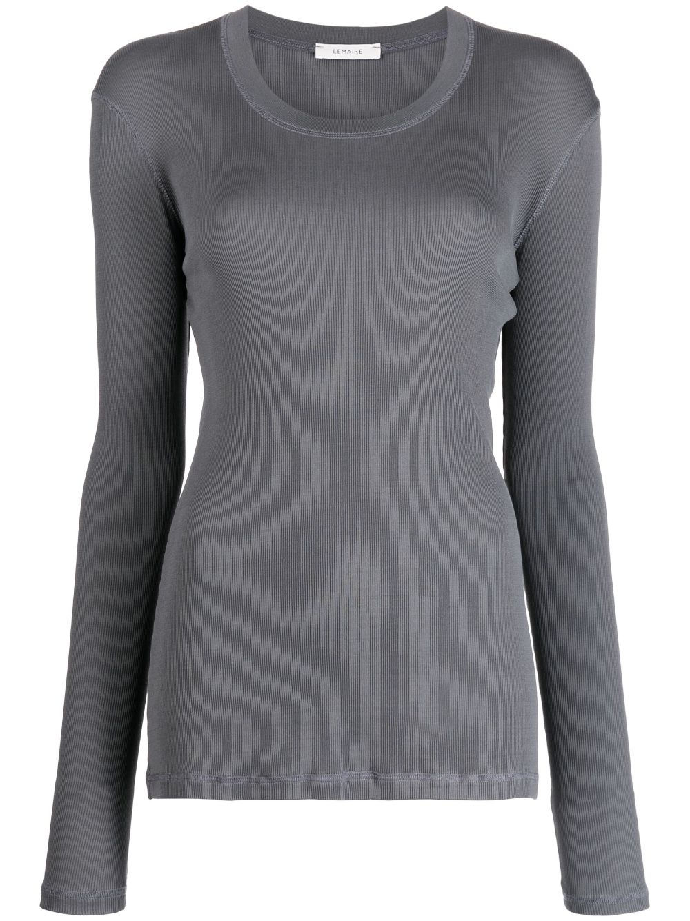 long-sleeve ribbed top