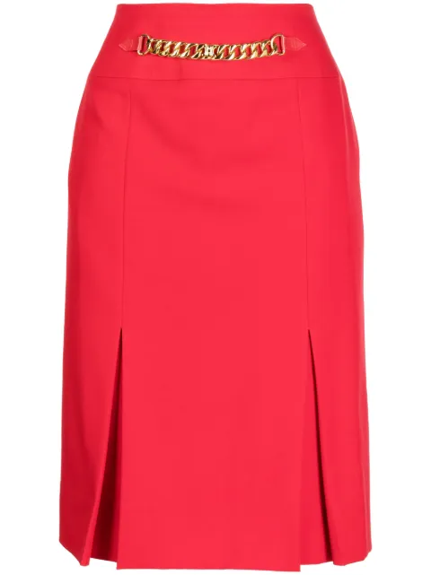 Céline Pre-Owned falda midi con detalle de cadena 1990-2000