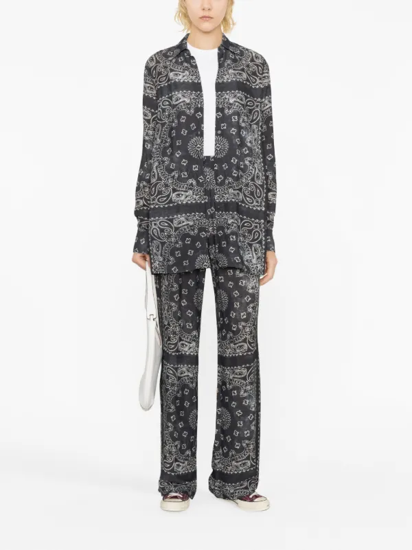 golden goose bandana dress Bandana Print Maxi Shirtdress