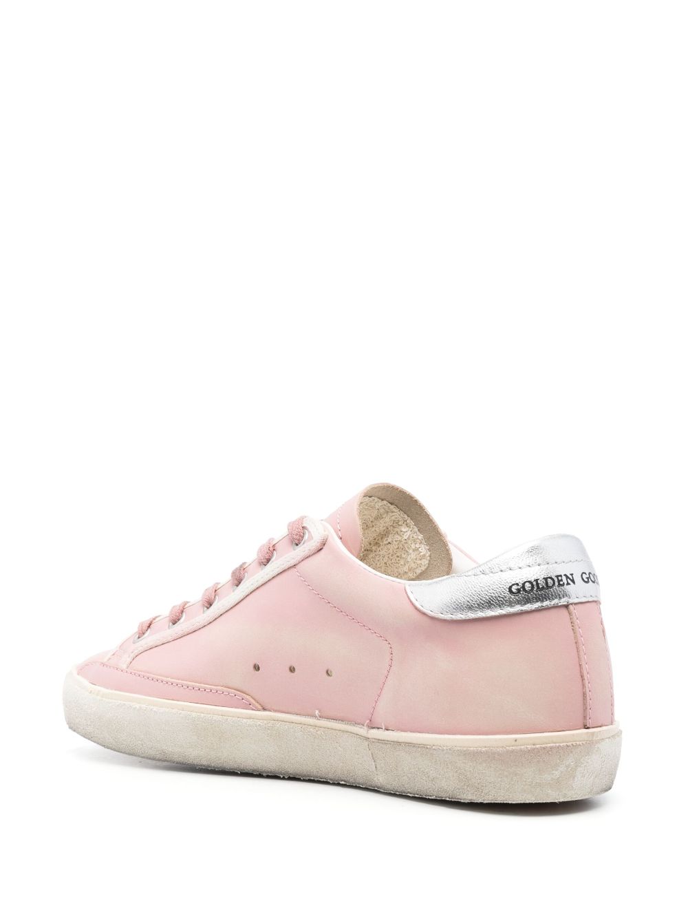 Pink golden store goose sneakers