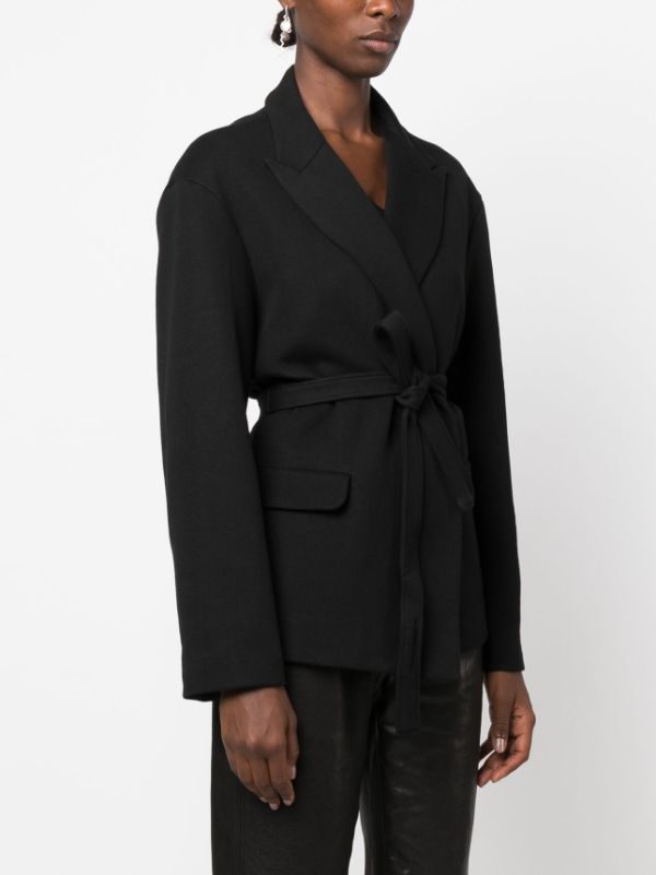 Belted wrap clearance blazer