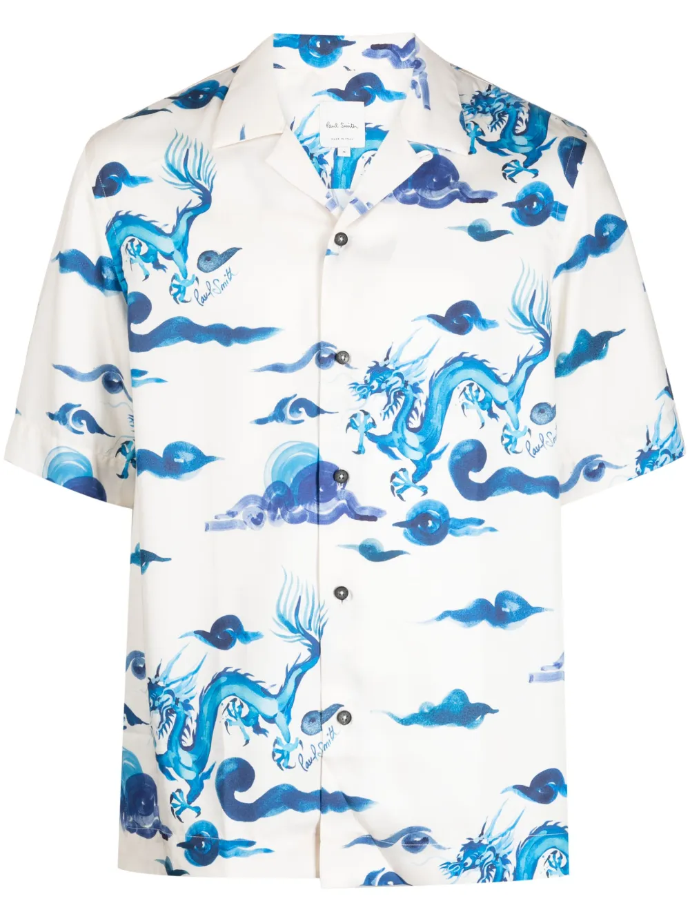 Paul Smith Overhemd met print Wit