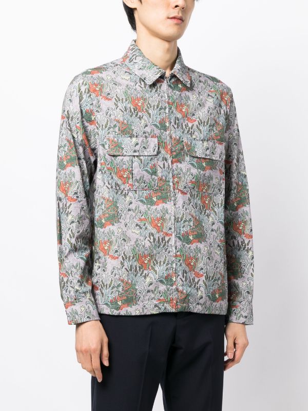 PS Paul Smith graphic-print zip-up Shirt - Farfetch