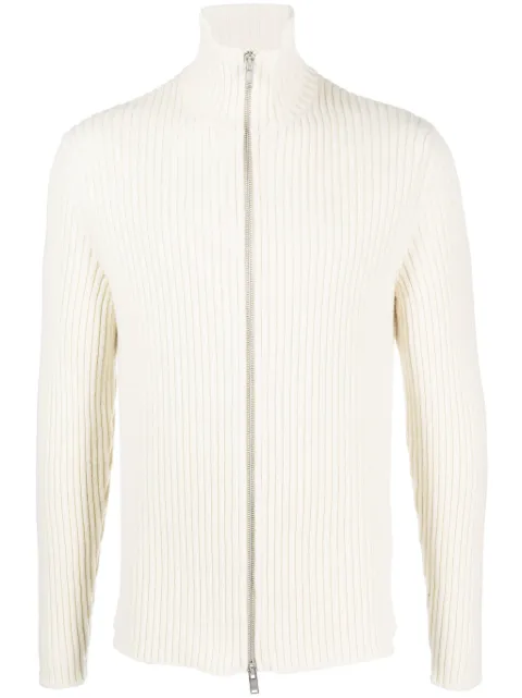 Jil Sander cardigan zippé à col montant 