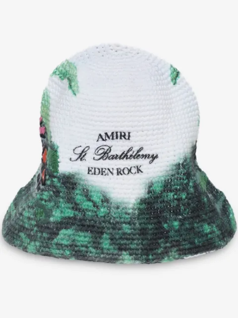 AMIRI Eden Rock crochet bucket hat