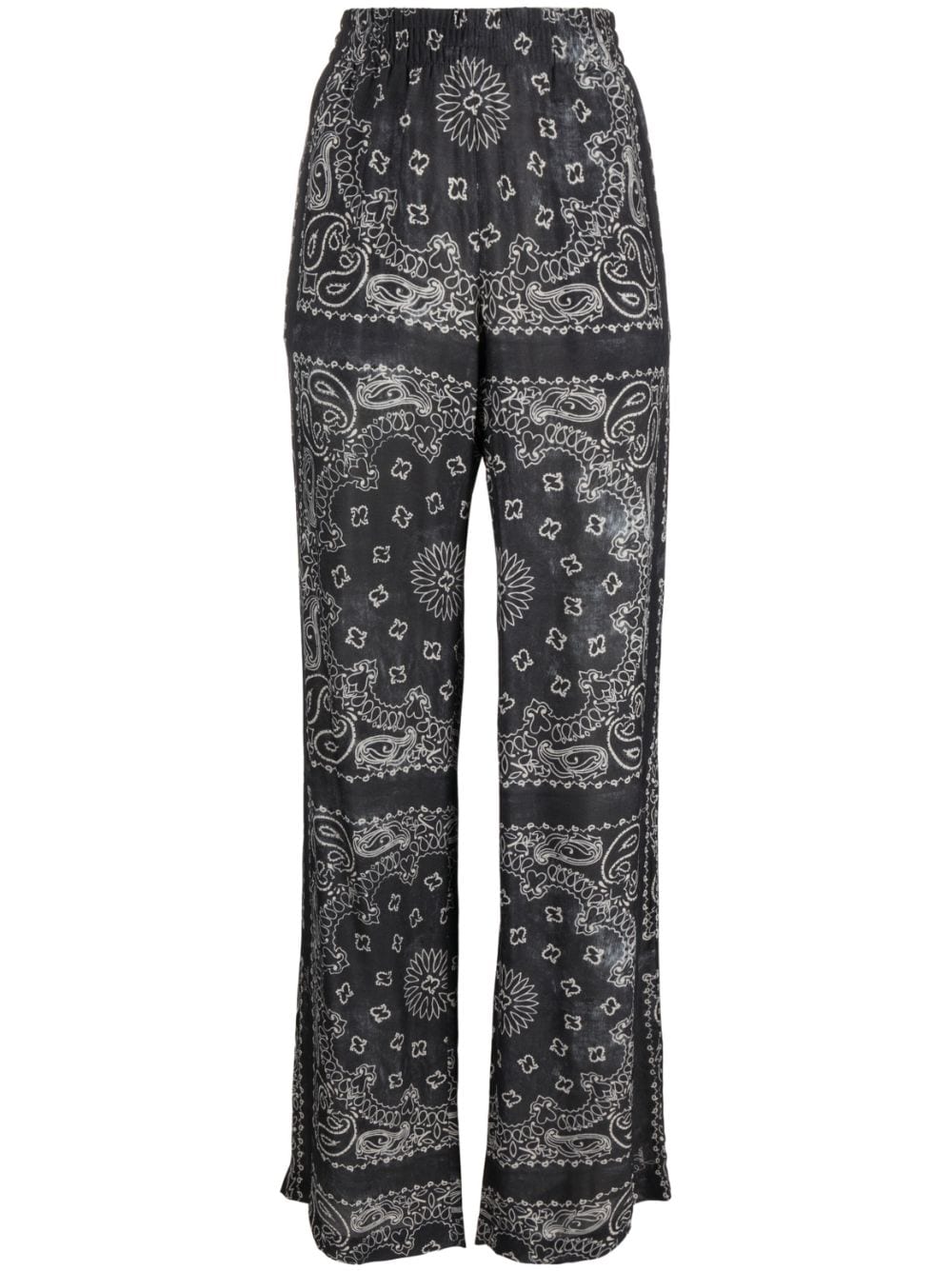 Golden Goose Paisley-print Wide-leg Trousers In Grey
