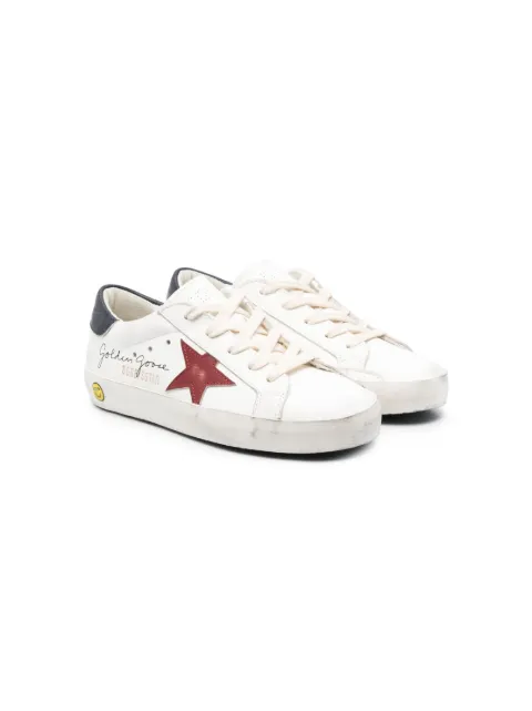 Golden Goose Kids star-patch lace-up sneakers