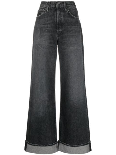 AGOLDE Dame wide-leg organic-cotton jeans