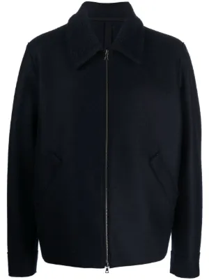Giorgio Armani ジップアップ ジャケット | ブラック | FARFETCH JP