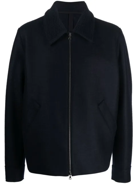 Harris Wharf London Golf zip-up wool jacket