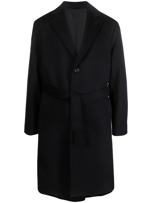 Mens waist length wool sales coat