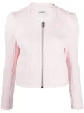 ISABEL MARANT Palmire zip-up cropped jacket - Pink