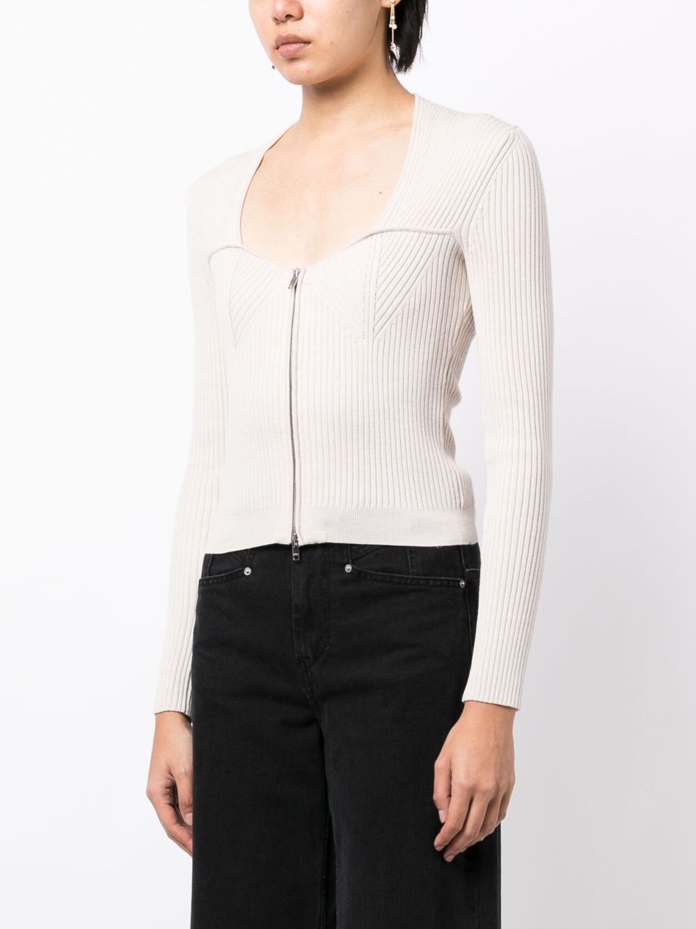 ISABEL MARANT Zelie ribbed zip-up cardigan Women