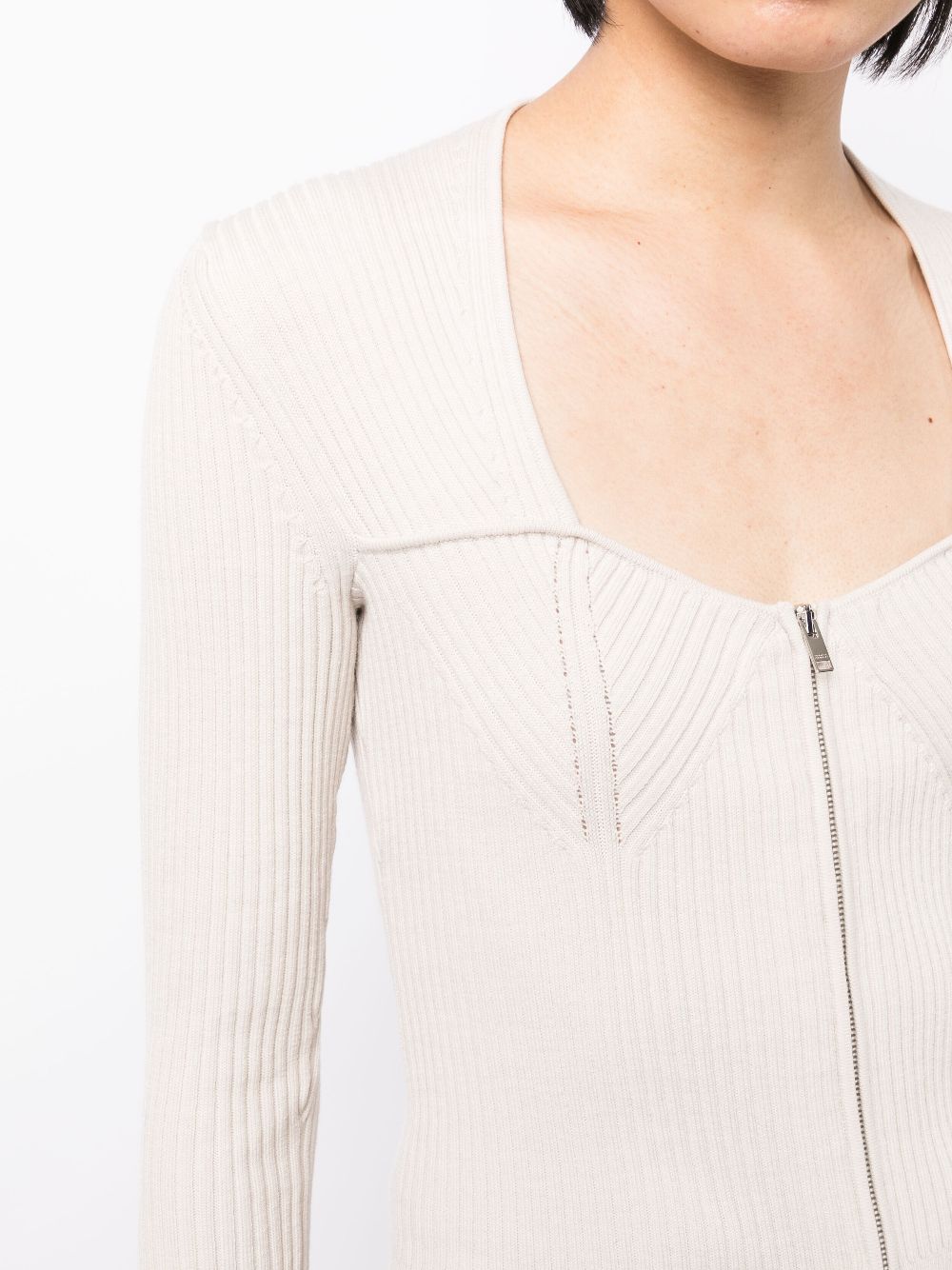 ISABEL MARANT Zelie ribbed zip-up cardigan Women