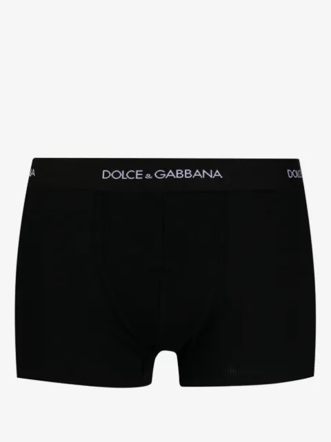 Dolce & Gabbana logo-waist cotton boxers