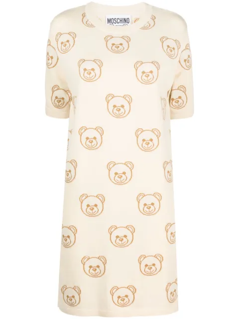 Moschino T-shirtjurk met teddybeer