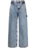 MOSCHINO JEANS high-rise straight-leg jeans - Blue