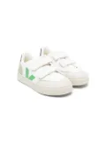 VEJA Kids touch-strap leather sneakers - White