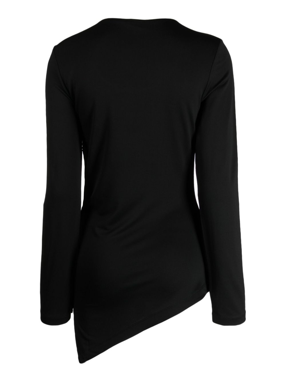 Paul Smith asymmetric long-sleeved T-shirt - Zwart