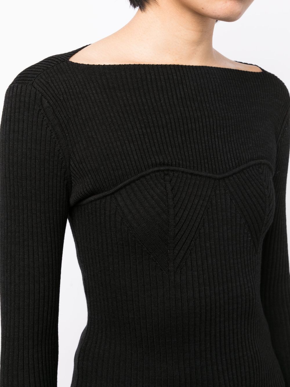 ISABEL MARANT Zilyae slash-neck ribbed top Women